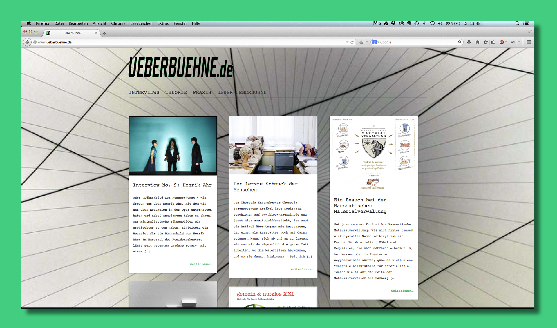 Robert Kraatz

Bühnenbild
Setdesign
Szenographie